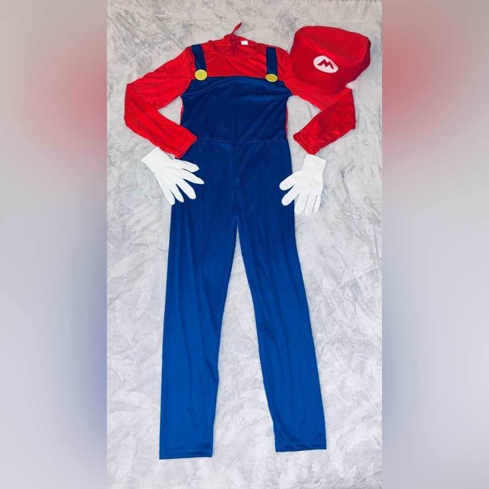 Super Mario Costume Big Kids 10/12